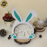 Easter 2 - Paper Cut Bunny Light Box File - Cricut File - 10,2x7,3 Inches - LightBoxGoodMan - LightboxGoodman