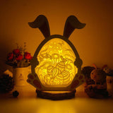 Easter 2 - Paper Cut Bunny Light Box File - Cricut File - 19x24.5cm - LightBoxGoodMan - LightboxGoodman