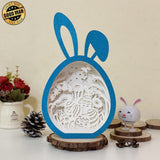 Easter 2 - Paper Cut Bunny Light Box File - Cricut File - 6.4x10.9 Inches - LightBoxGoodMan - LightboxGoodman