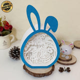 Easter 2 - Paper Cut Bunny Light Box File - Cricut File - 6.4x10.9 Inches - LightBoxGoodMan - LightboxGoodman