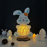 Easter 3 - Easter Bunny 3D Lantern File - Cricut File 2 - LightBoxGoodMan