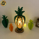 Easter 3 - Easter Carrot 3D Lantern File - 4.5x10.3" - Cricut File - LightBoxGoodMan - LightboxGoodman