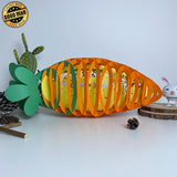 Easter 3 - Easter Carrot 3D Pop-up File - 14.5x5.5" - Cricut File - LightBoxGoodMan - LightboxGoodman