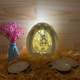 Easter 3 - Easter Egg 3D Pop-up File - Cricut File - 5.8x4.8" - LightBoxGoodMan - LightboxGoodman