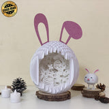 Easter 3 - Easter Rabbit 3D Pop-up File - Cricut File - 12.9x7.45" - LightBoxGoodMan - LightboxGoodman