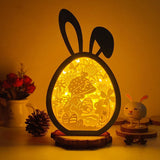 Easter 3 - Paper Cut Bunny Light Box File - Cricut File - 6.4x10.9 Inches - LightBoxGoodMan - LightboxGoodman