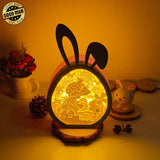 Easter 3 - Paper Cut Bunny Light Box File - Cricut File - 6.4x10.9 Inches - LightBoxGoodMan - LightboxGoodman