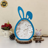 Easter 3 - Paper Cut Bunny Light Box File - Cricut File - 6.4x10.9 Inches - LightBoxGoodMan - LightboxGoodman