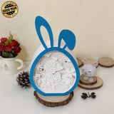 Easter 3 - Paper Cut Bunny Light Box File - Cricut File - 6.4x10.9 Inches - LightBoxGoodMan - LightboxGoodman