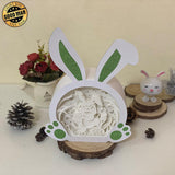 Easter 4 - Paper Cut Bunny Light Box File - Cricut File - 10,2x7,3 Inches - LightBoxGoodMan - LightboxGoodman