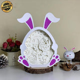 Easter 4 - Paper Cut Bunny Light Box File - Cricut File - 19x24.5cm - LightBoxGoodMan - LightboxGoodman