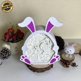 Easter 4 - Paper Cut Bunny Light Box File - Cricut File - 19x24.5cm - LightBoxGoodMan - LightboxGoodman