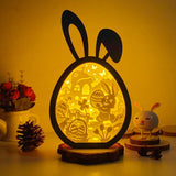 Easter 4 - Paper Cut Bunny Light Box File - Cricut File - 6.4x10.9 Inches - LightBoxGoodMan - LightboxGoodman