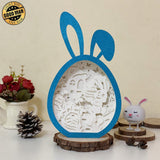 Easter 4 - Paper Cut Bunny Light Box File - Cricut File - 6.4x10.9 Inches - LightBoxGoodMan - LightboxGoodman