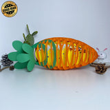 Easter 5 - Easter Carrot 3D Pop-up File - 14.5x5.5" - Cricut File - LightBoxGoodMan - LightboxGoodman