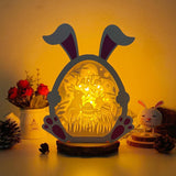 Easter 5 - Paper Cut Bunny Light Box File - Cricut File - 9,7x7,5 Inches - LightBoxGoodMan - LightboxGoodman