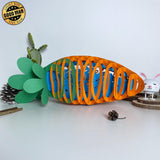 Easter 6 - Easter Carrot 3D Pop-up File - 14.5x5.5" - Cricut File - LightBoxGoodMan - LightboxGoodman