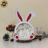 Easter 6 - Paper Cut Bunny Light Box File - Cricut File - 10,2x7,3 Inches - LightBoxGoodMan - LightboxGoodman