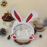 Easter 6 - Paper Cut Bunny Light Box File - Cricut File - 10,2x7,3 Inches - LightBoxGoodMan - LightboxGoodman