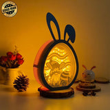 Easter 6 - Paper Cut Bunny Light Box File - Cricut File - 6.4x10.9 Inches - LightBoxGoodMan - LightboxGoodman