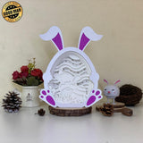 Easter 6 - Paper Cut Bunny Light Box File - Cricut File - 9,7x7,5 Inches - LightBoxGoodMan - LightboxGoodman