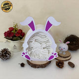 Easter 6 - Paper Cut Bunny Light Box File - Cricut File - 9,7x7,5 Inches - LightBoxGoodMan - LightboxGoodman