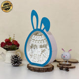 Easter 7 - Paper Cut Bunny Light Box File - Cricut File - 6.4x10.9 Inches - LightBoxGoodMan - LightboxGoodman