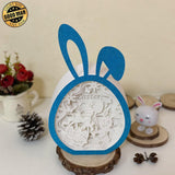 Easter 8 - Paper Cut Bunny Light Box File - Cricut File - 6.4x10.9 Inches - LightBoxGoodMan - LightboxGoodman