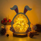 Easter 8 - Paper Cut Bunny Light Box File - Cricut File - 9,7x7,5 Inches - LightBoxGoodMan - LightboxGoodman