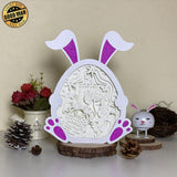 Easter 8 - Paper Cut Bunny Light Box File - Cricut File - 9,7x7,5 Inches - LightBoxGoodMan - LightboxGoodman