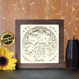 Easter 8 - Paper Cutting Light Box - LightBoxGoodman - LightboxGoodman