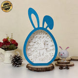 Easter 9 - Paper Cut Bunny Light Box File - Cricut File - 6.4x10.9 Inches - LightBoxGoodMan - LightboxGoodman