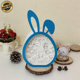 Easter 9 - Paper Cut Bunny Light Box File - Cricut File - 6.4x10.9 Inches - LightBoxGoodMan - LightboxGoodman