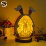 Easter 9 - Paper Cut Bunny Light Box File - Cricut File - 9,7x7,5 Inches - LightBoxGoodMan - LightboxGoodman