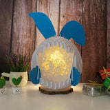 Easter Bunny - Easter Bunny 3D Pop-up File - Cricut File - 12.6x7.5" - LightBoxGoodMan - LightboxGoodman