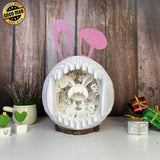 Easter Bunny - Easter Rabbit 3D Pop-up File - Cricut File - 12.9x7.45" - LightBoxGoodMan - LightboxGoodman