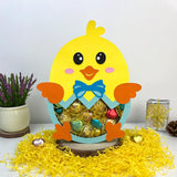 Easter Chick 2 - Easter Candy Box Paper Cutting File - 9.9x7.3" - Cricut File - LightBoxGoodMan - LightboxGoodman