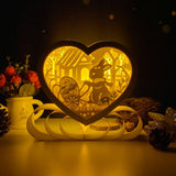 Easter Day - Heart Papercut Lightbox File - 6.3x7.5