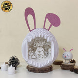 Easter Gnome 1 - Easter Rabbit 3D Pop-up File - Cricut File - 12.9x7.45" - LightBoxGoodMan - LightboxGoodman