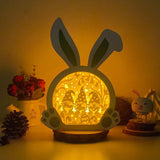 Easter Gnome 1 - Paper Cut Bunny Light Box File - Cricut File - 10,2x7,3 Inches - LightBoxGoodMan - LightboxGoodman