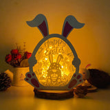 Easter Gnome 1 - Paper Cut Bunny Light Box File - Cricut File - 9,7x7,5 Inches - LightBoxGoodMan - LightboxGoodman