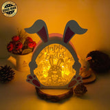 Easter Gnome 1 - Paper Cut Bunny Light Box File - Cricut File - 9,7x7,5 Inches - LightBoxGoodMan - LightboxGoodman