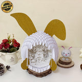 Easter Gnome - Easter Bunny 3D Pop-up File - Cricut File - 12.6x7.5" - LightBoxGoodMan - LightboxGoodman