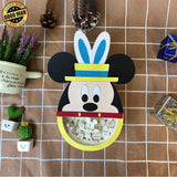 Easter - Mickey Easter Egg Papercut Lightbox File - Cricut File - 9.6x7 Inches - LightBoxGoodMan - LightboxGoodman