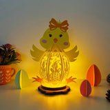 Easter Rabbit - Easter Chick 3D Lantern File - Cricut File 1 - LightBoxGoodMan