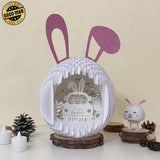 Easter Truck 1 - Easter Rabbit 3D Pop-up File - Cricut File - 12.9x7.45" - LightBoxGoodMan - LightboxGoodman