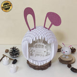 Easter Truck 1 - Easter Rabbit 3D Pop-up File - Cricut File - 12.9x7.45" - LightBoxGoodMan - LightboxGoodman