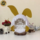 Easter Truck - Easter Bunny 3D Pop-up File - Cricut File - 12.6x7.5" - LightBoxGoodMan - LightboxGoodman