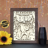 Eddie Munson - Paper Cutting Light Box - LightBoxGoodman - LightboxGoodman