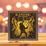 Eddie Munson Square - Paper Cutting Light Box - LightBoxGoodman - LightboxGoodman